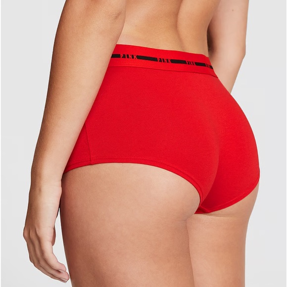 VICTORIAS SECRET PINK LOGO WAISTBAND BOYSHORT UNDERWEAR PANTY. NWT - Picture 5 of 14